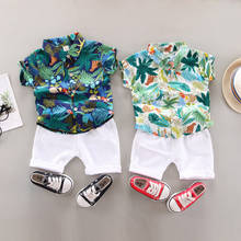 New Child Clothing Set For Summer Baby boys suit 0-4 Years Printed Clothes Set Shorts infant Suits Kids Clothes 2024 - buy cheap