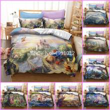 Beauty and the Beast Disney Collection Bedding set Belle Princess Quilt Duvet Cover for Kids Bedroom Linens Decor Single Size 2024 - buy cheap