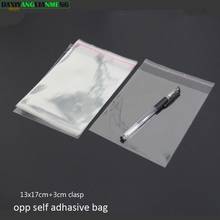 200pcs Clear Resealable BOPP/Poly/ Cellophane Bags 13x17+3cm Transparent OPP gift bag Plastic packaging bags Self Adhesive Seal 2024 - buy cheap