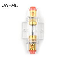 New Audio In Line AMP Amplifier Cable AGU 4 Gold Plated Fuse Holder Block For Car Vehicle Subwoofer 2024 - buy cheap