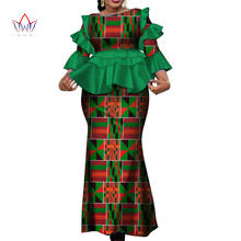 Africa Two Piece Set For Women Fashion Dashiki more Ruffle African Clothes Bazin Plus Size Lady Clothing for Party WY4142 2024 - buy cheap