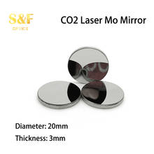 Mo Mirror-espejo retrovisor láser, diámetro 20, grosor 3mm, reflectante, para máquina de grabado CO2 2024 - compra barato