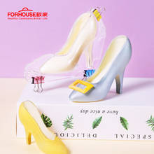 Molde 3D para zapatos de tacón alto, herramientas de decoración de Fondant, pastel, Chocolate, molde de plástico, accesorios para hornear DIY 2024 - compra barato