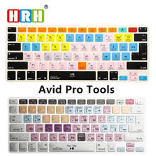 Ferramenta de atalho avid pro hrh, capa de silicone para teclado, película protetora para macbook air pro retina 13 "15" 17" 2024 - compre barato