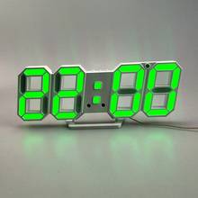 Reloj de pared Digital LED 3D, diseño moderno, relojes electrónicos grandes, retroiluminación de escritorio, reloj de mesa para sala de estar, decoración del hogar 2024 - compra barato