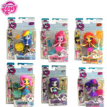Hasbro-figuras de acción de My Little Pony equestriia para niños, Mini muñecas de Rarity, Pinkie Pie, Anime de PVC, regalo 2024 - compra barato
