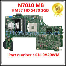 Placa base de ordenador portátil de alta calidad, para DELL N7010, 0V20WM, V20WM, DAUM9BMB6D0, HM57, HD 5470, 1GB, 100% probado, envío rápido 2024 - compra barato