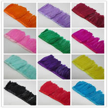 Goose Feather Trims 10 Yards/Lot Dyed Geese Feather Ribbons/15-20cm Fringes Goose Feather Cloth Belt DIY decorative 19 Color 2024 - buy cheap