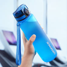 Hot Sale Sports Water Bottle 500/1000ML Protein Shaker Outdoor Travel Portable Leakproof Drinkware Plastic Drink Bottle BPA Free 2024 - buy cheap
