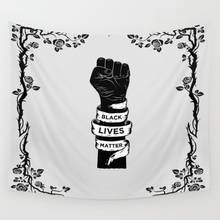 Black Lives Matter Power Fist Frame Tapestry Wall Hanging Beach Throw Rug Blanket Camping Tent Travel Sleeping Pad Tapestry 2024 - buy cheap