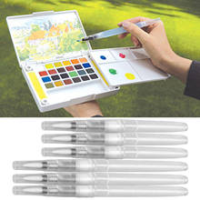6 PCS Water Coloring Brush Pen Set Water Soluble Pen Brush Paintbrush with 3 Different Tip Size for Art Students Artist Supplies 2024 - buy cheap