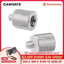 CAMVATE 3/8 "-16 Female To 1/4"-20 Мужской штатив резьба редуктор/адаптер Латунь Новый C0906 2024 - купить недорого