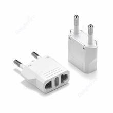 10pcs US To EU Plug Adapter Euro European EU Travel Adapter Plug Electrical Converter Power Charger Sockets 2024 - buy cheap
