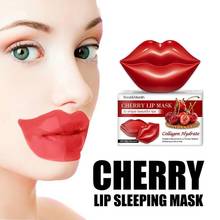 20PCS Cherry Crystal Collagen Lip Mask Anti-Aging Wrinkle Gel Pad Lips Care Mask Peel Off Lasting Moisturize Nourish Beauty Lip 2024 - buy cheap