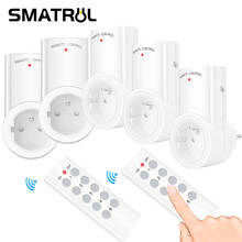 SMATRUL Wireless Remote Control Smart Socket EU UK French Plug Wall 433mhz Programmable Electrical Outlet Switch 220v 230v LED 2024 - buy cheap