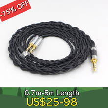 Чистый 99% Серебряный Внутренний нейлоновый кабель для наушников для Pioneer Amiron Home Aventho Pioneer SE-MONITOR 5 SEM5 3,5 мм Pin LN007442 2024 - купить недорого