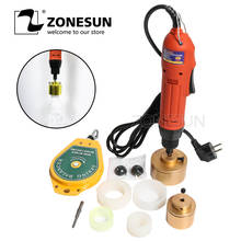 Zonesun 28-32mm máquina tampando elétrica automática garrafa de plástico capper tampa portátil aparafusar máquina de selagem elétrica 2024 - compre barato