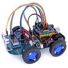 N20 Gear Motor 4WD Smart Robot Car Kit Bluetooth-compatible Control with 4-digit Display Ultrasonic Module /Tutorial for Arduino 2024 - buy cheap