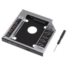 Besegad-carcasa adaptadora de disco duro HDD SSD de 2,5 pulgadas, carcasa de 12,7mm, SATA de aluminio a SATA para DVD, CD-ROM, Optibay 2024 - compra barato