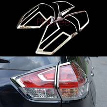 Chrome Tail Light Lamp Cover Trim Decoration Car SUV Styling Accessories For Nissan X-trail Xtrail 2014 2015 2016 2024 - buy cheap