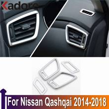 For Nissan Qashqai 2014 2015 2016 2017 2018 ABS Matte Car Air Condition Vent Outlet Cover Decoration Interior Accessories 2024 - buy cheap