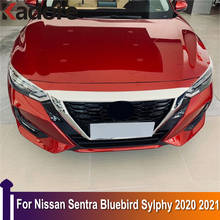 For Nissan Sentra Bluebird Sylphy 2020 2021 Car Front Grille Hood Engine Cover Trim Styling Exterior Accessories 2024 - buy cheap