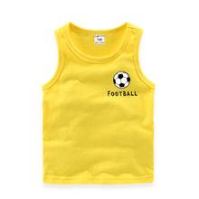 2022 Summer Kids Girls Baby Fashion T Shirt Football Print Sleeveless Vest Cotton Boys Children O-neck T-Shirts Tops Clothing 2024 - buy cheap