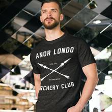 Camiseta de Dark Souls para hombre, camisa clásica de manga corta con estampado impresionante de ANOR LONDO ARCHERY CLUB, 100 algodón, 5x 2024 - compra barato