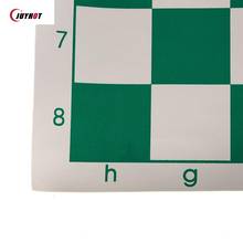 34.5cm Vinyl Tournament green & white Magnetic Board for Chess P15Chess Board for Children's Educational Games 2024 - buy cheap