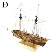 1 conjunto de brinquedos veleiro montagem kits de construção modelo de navio woodensailing modelo montado kit madeira diy artesanato 2024 - compre barato