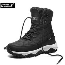 Botines impermeables para hombre, botas de nieve cálidas de felpa para exteriores, botas de trabajo de goma para Otoño e Invierno 2024 - compra barato