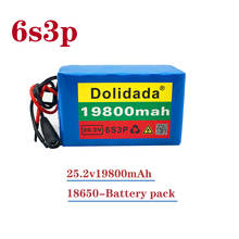 Bateria de íons de lítio 6s3p 24 v 2021, 18650 v, 25.2 mah, e-bike, ciclomotor, elétrico, li-ion, novo, 19800 2024 - compre barato