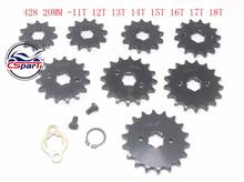 11T 12T 13T 14T 15T 16T 17T 18T 19T Tooth 428 ID 20MM  Front  Sprocket For KAYO BSE SSR SDG Motorcycle Dirt bike ATV Quad Buggy 2024 - buy cheap