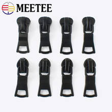 Meetee 20pcs 5# Zipper Sliders for Metal Resin Nylon Reverse Invisible Waterproof Zipper Head DIY Bag Jacket Sewing Accessories 2024 - buy cheap