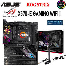 ASUS ROG STRIX X570-E GAMING WIFI II Socket AM4 Motherboard PCI-E 4.0 128GB DDR4 Windows 11 Support AMD X570 ATX Placa-mãe NEW 2024 - buy cheap