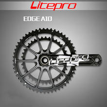 Litepro-Borde de bicicleta plegable, rueda de cadena AIO con integración hueca, anillos dobles de 53-39T, 50-34T, 52-36T, 170mm y 172,5mm 2024 - compra barato