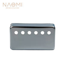 Naomi metal humbucker captador capa 50mm para lp estilo guitarra elétrica peças & acessórios sliver cor nova 2024 - compre barato