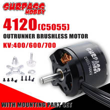 Surpass Hobby 4120 Brushless Motor Outrunner C5055 400KV 600KV 700KKV 14Pole for Airpalne Aircraft Multicopters RC Airplane Toy 2024 - buy cheap