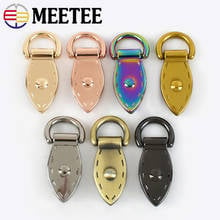 Meetee 4/10/20Pcs Leaf D Metal Buckle Handbag Strap Clasp Bag Side Clamp Connector Chain Hang Ring Clip Hook Leather Accessories 2024 - buy cheap