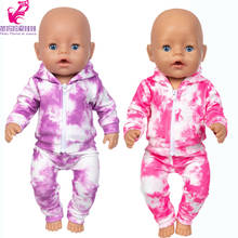 New Born Baby Doll Clothes Hooded Sweater for 18" Girl Doll Jacket Toys Doll Outfits 2024 - buy cheap