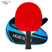 Huieson raquetes de tênis de mesa com 7/6/12 estrelas, raquetes de tênis de mesa com face dupla em borracha, leve, profissional, para treinamento, raquete de pingue-pongue e bolsa 2024 - compre barato