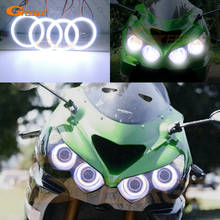 For Kawasaki NINJA ZX14R ZZR1400 2012-2018 Excellent Ultra bright COB Led Angel Eyes Kit Halo Rings 2024 - buy cheap