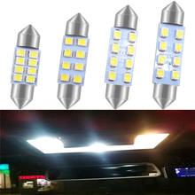 Lâmpada branca para carro, 31mm, 36mm, 8led, c5w, c10w, festão para porta, luz para placa, tronco de iluminação, lâmpada para leitura, decoração 2024 - compre barato