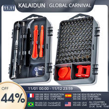 Набор отверток KALAIDUN 112-в-1, набор инструментов для ремонта мобильных телефонов с магнитной отверткой 2024 - купить недорого