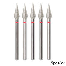 5PCS Diamond Nail Drill Bit Set of Milling Cutters for Manicure Diamond Bit Milling Cutter Nail Bits for Electric Drill Machine 2024 - buy cheap