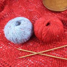 2pcs X50g Soft Mohair Cashmere yarn for Knitting knit Wool lana crochet yarn plush yarn puffy thread DIY 2024 - buy cheap