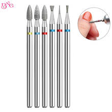 BNG Cone Diamond Nail Drill Bit Rotary Electric Manicure Drills Milling Cutters Bits for Cuticle Remove Tools Accessories 2024 - buy cheap
