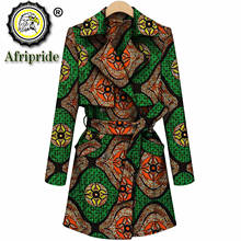 African Coats for Women Bazin Riche Ankara Print Pure Cotton Coats Private Custom Wax Batik Lining Outwear Long Jacket S1824017 2024 - buy cheap