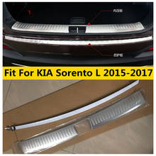 Stainless Steel Car Rear Skid Bumper Protect Sill Molding Guard Plate Cover Trim For KIA Sorento L 2015 2016 2017 Accessories 2024 - buy cheap