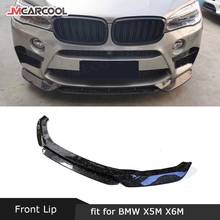 For BMW X5M F85 X6M F86 2015 -2018 Forged Carbon Front Lip V Style Carbon Fiber Head Chin spoiler FRP Black Front Shovel 2024 - buy cheap
